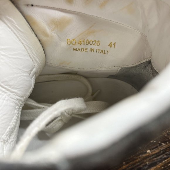 SAINT LAURENT Men SL/10H SIGNATURE COURT CLASSIC Brown Suede Hi-Tops Size 41 - Picture 7 of 7